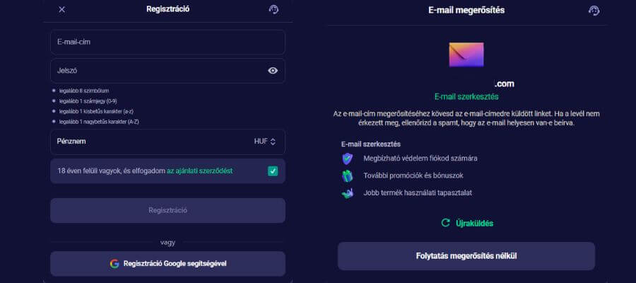 Betmatch értékelés regisztráció lépései