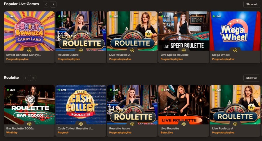 Sol Casino értékelés élő kaszinó játékok