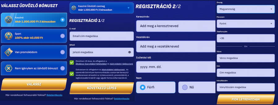 fióknyitás