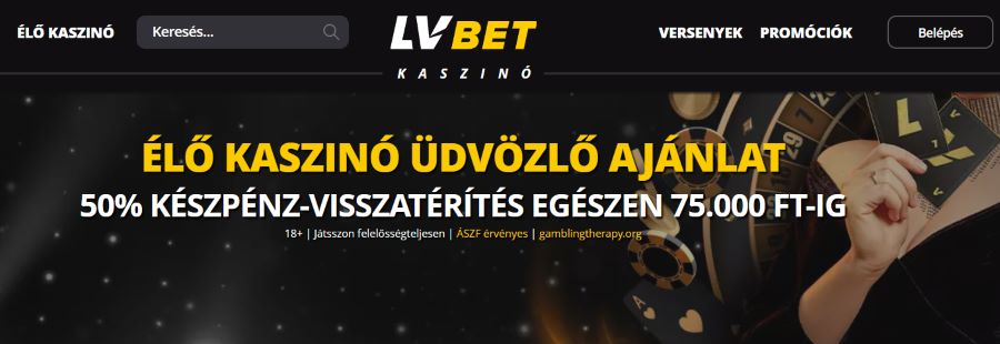 LV Bet cashback ajánlat