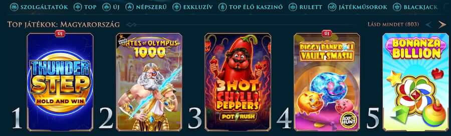 nyerőgépek slotuna