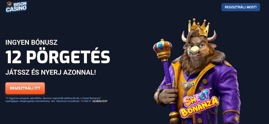 Bison Casino befizetés nélküli bónusz