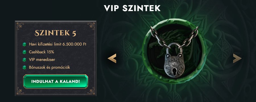 VIP szintek