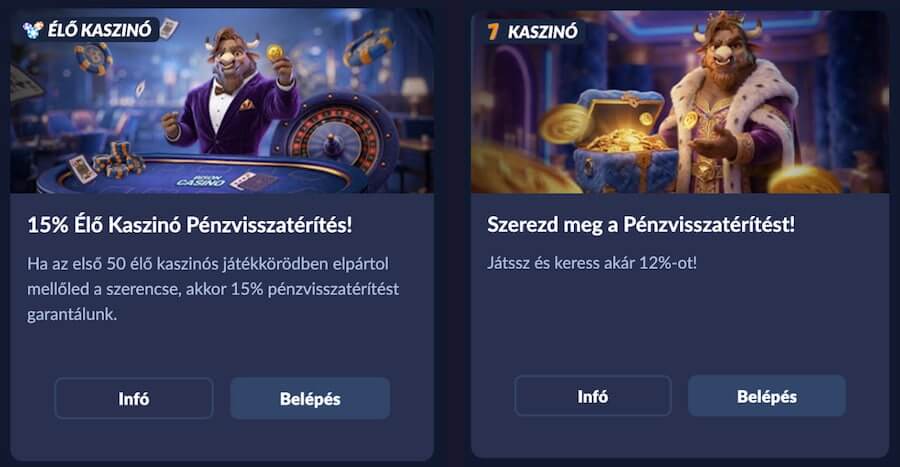 Bison Casino visszatöltés