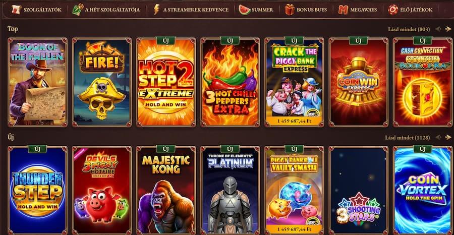 slot szekció